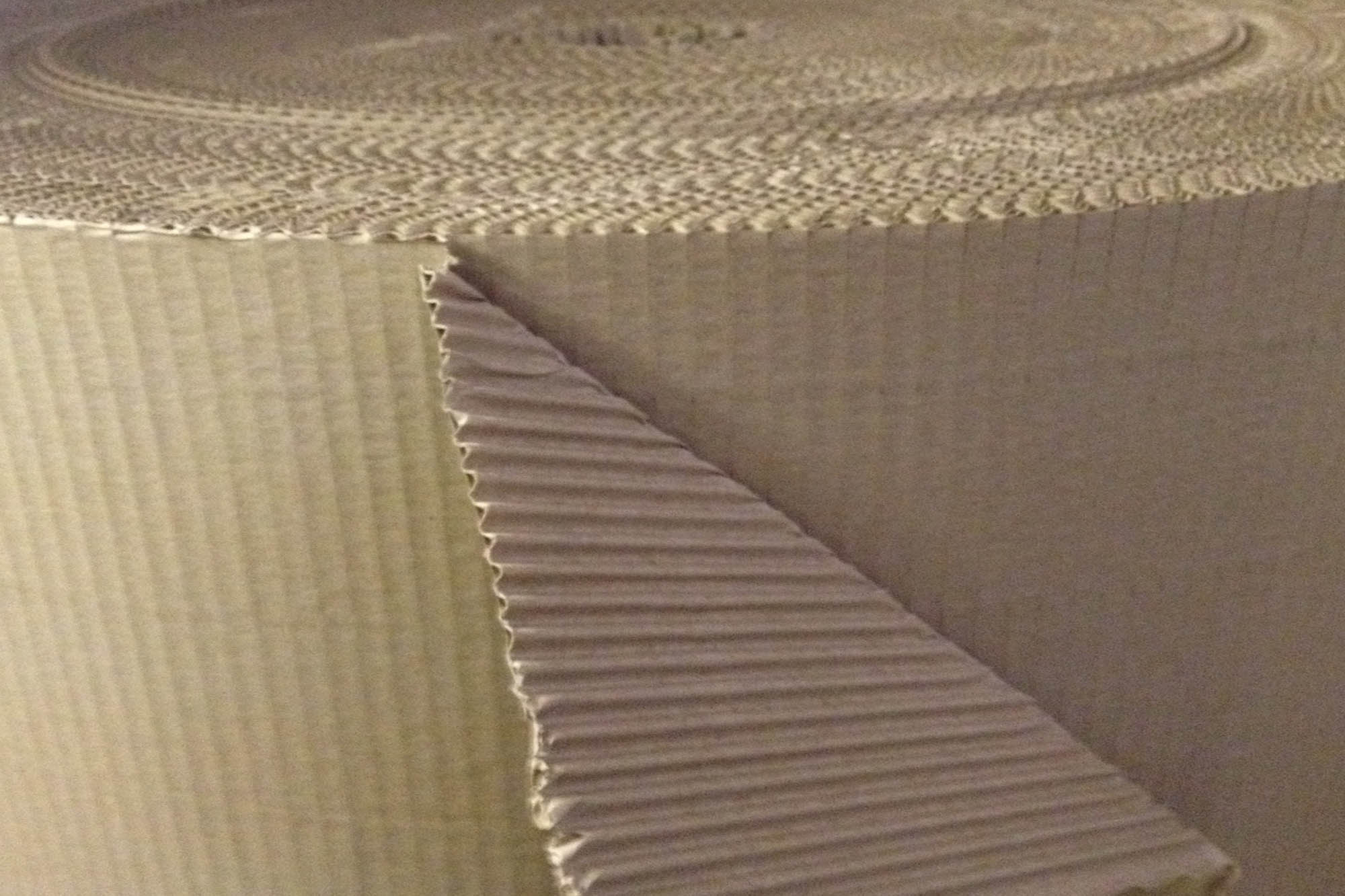 Corrugated paper rolls