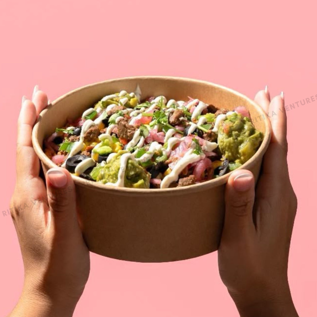 Flat Round Takeaway Container with PP Lid (150 Dia) - 1000ml