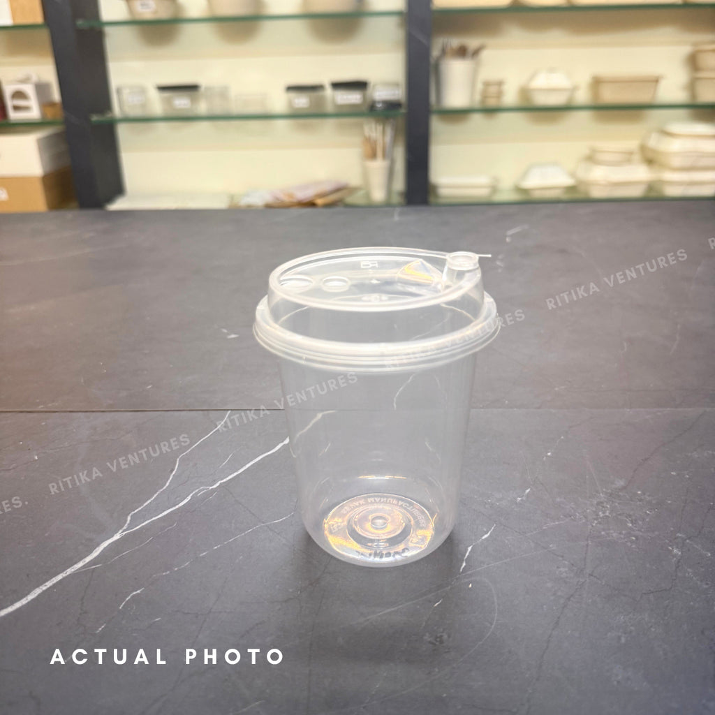 350ml U-Bottom PP Sipper Cups with Sipper Lids