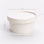 Paper Takeaway Containers with Paper Lids (110Dia) - 250ml