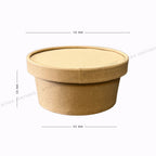 Paper Takeaway Containers with Paper Lids (110Dia) - 250ml