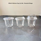 300ml U-Bottom Cups with Lids - Domestic Range