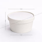 Paper Takeaway Containers with Paper Lids (110Dia) - 350ml