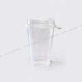 350ml Square Sipper Cups with Transparent Sipper Lids