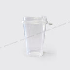 350ml Square Sipper Cups with Transparent Sipper Lids