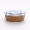 Flat Round Takeaway Container with PP Lid (150 Dia) - 500ml