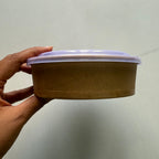 Flat Round Takeaway Container with PP Lid (150 Dia) - 500ml
