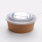 Flat Round Takeaway Container with PP Lid (150 Dia) - 750ml