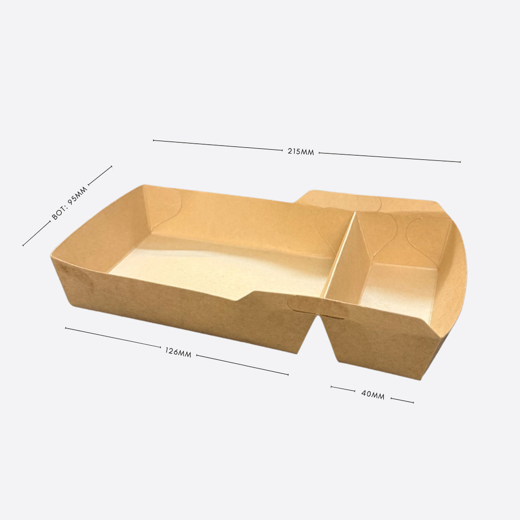 2 Compartment Dip Tray