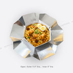 Collapsible Hexagonal Food Box with Lid