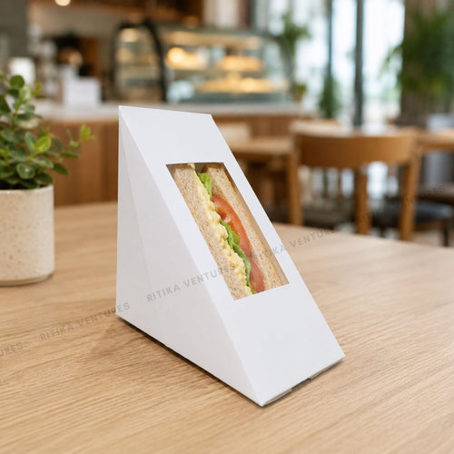 Jumbo Triangle Sandwich Box with Window
